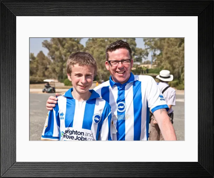 Framed Print : Brighton & Hove Albion vs Portsmouth: 2012-13 Pre-Season Clash