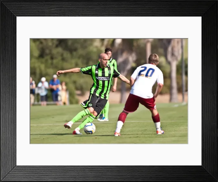 Framed Print : Brighton & Hove Albion vs. Portsmouth: 2012-13 Pre-Season Clash Framed Print : Brighton & Hove Albion vs. Portsmouth: 2012-13 Pre-Season Clash