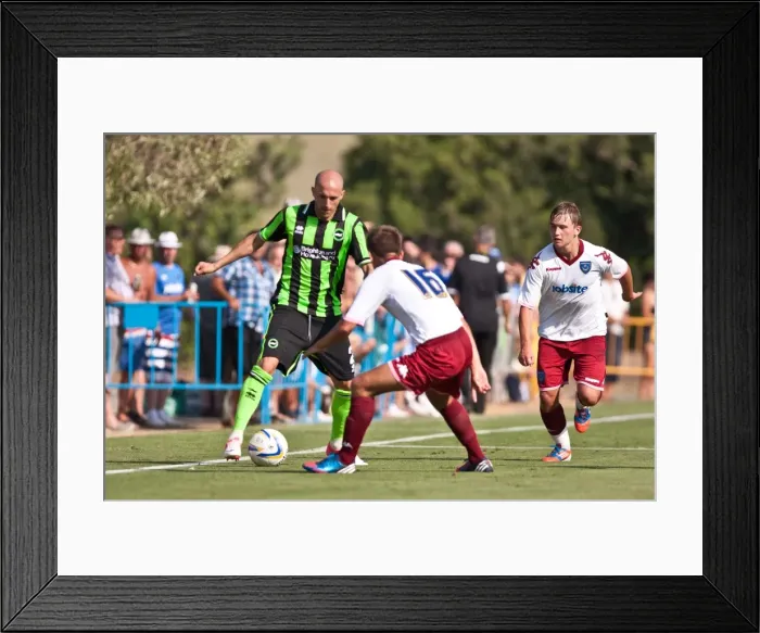 Framed Print : Brighton & Hove Albion vs. Portsmouth: 2012-13 Pre-Season Clash Framed Print : Brighton & Hove Albion vs. Portsmouth: 2012-13 Pre-Season Clash