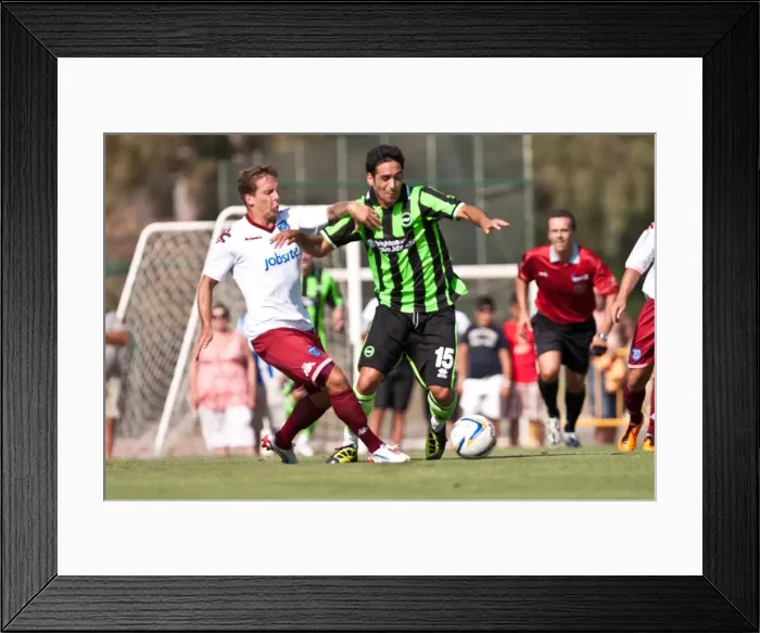 Framed Print : Brighton & Hove Albion vs Portsmouth: 2012-13 Pre-Season Clash