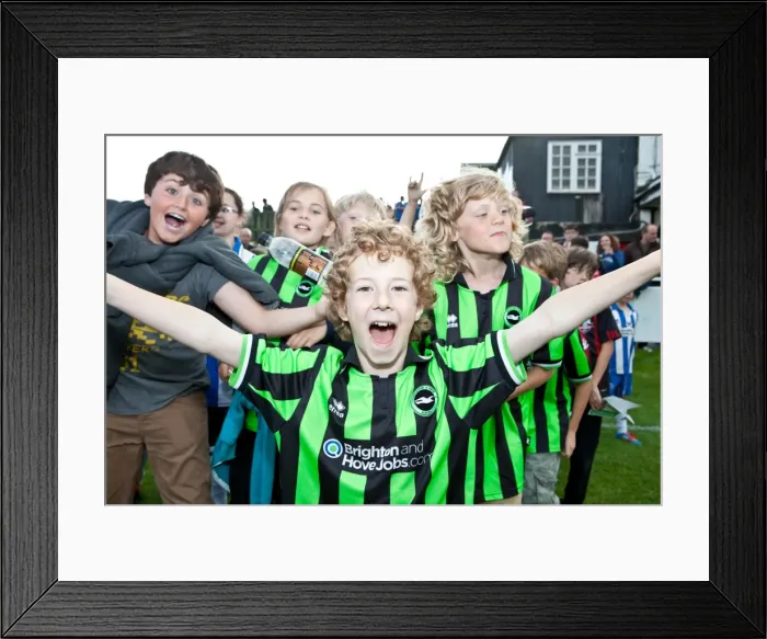 Framed Print : Brighton & Hove Albion vs Lewes: 2012-13 Pre-Season Clash