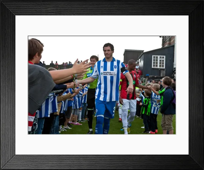 Framed Print : Brighton & Hove Albion vs Lewes: 2012-13 Pre-Season Clash