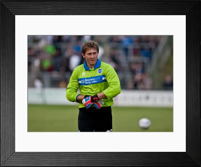 Framed Print : Brighton & Hove Albion: Tomasz Kuszczak in Action Framed Print : Brighton & Hove Albion: Tomasz Kuszczak in Action