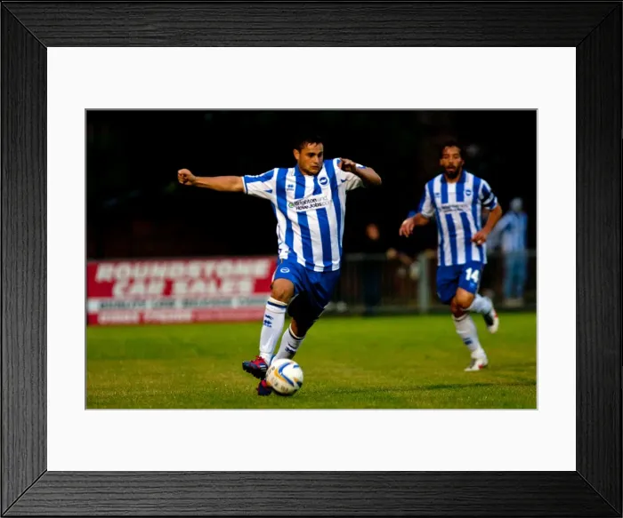 Framed Print : Worthing. Brighton And Hove Albion Past Seasons Framed Print : Worthing. Brighton And Hove Albion Past Seasons