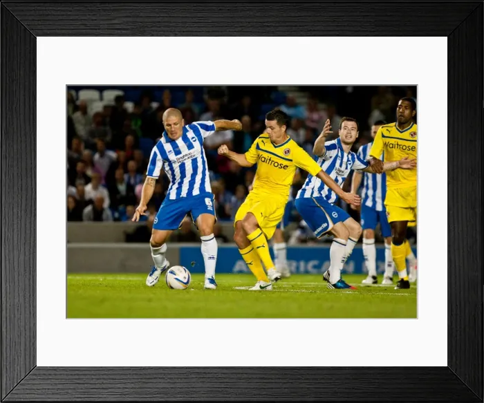 Framed Print : Brighton & Hove Albion: A Look Back at the 2012-13 Pre-Season Match Against Reading Framed Print : Brighton & Hove Albion: A Look Back at the 2012-13 Pre-Season Match Against Reading
