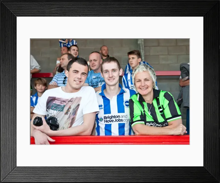 Framed Print : Brighton & Hove Albion FC: Pre-season Away Days 2012-13 - Crowd Shots