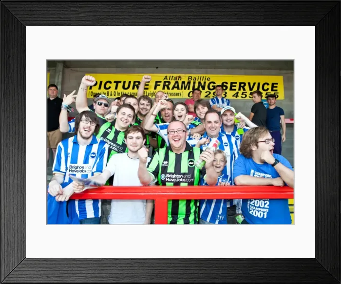 Framed Print : Pre-season Away Days 2012-13: A Gallery of Brighton & Hove Albion Crowd Shots