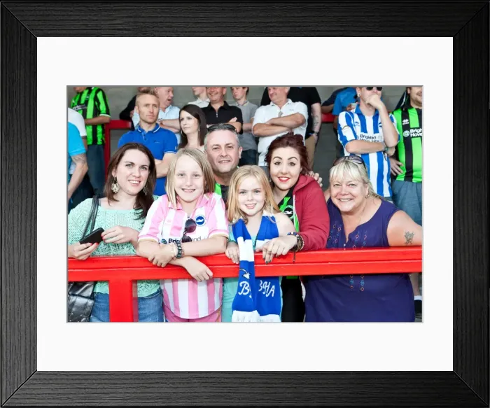 Framed Print : Brighton & Hove Albion FC: Pre-season Away Days 2012-13 - Crowd Shots Gallery Framed Print : Brighton & Hove Albion FC: Pre-season Away Days 2012-13 - Crowd Shots Gallery