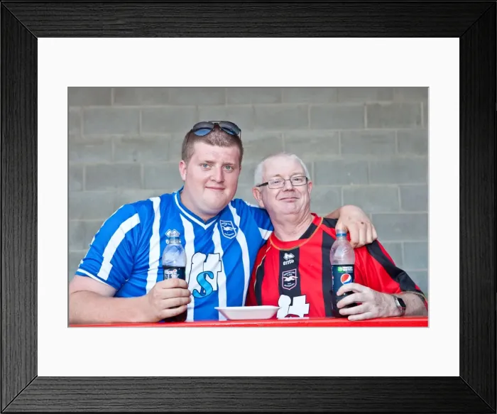 Framed Print : Pre-season Away Days 2012-13: A Gallery of Brighton & Hove Albion Fans in Action