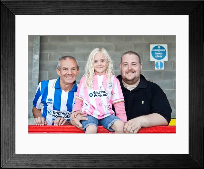 Framed Print : Brighton And Hove Albion Crowd Shots: Crowd Shots Away Days 2012-13: Gallery - Pre-season Away days 2012-13