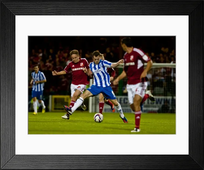 Framed Print : Brighton & Hove Albion vs Swindon Town (FA Cup, 14-08-2012): Away Game Highlights, Season 2012-13 Framed Print : Brighton & Hove Albion vs Swindon Town (FA Cup, 14-08-2012): Away Game Highlights, Season 2012-13