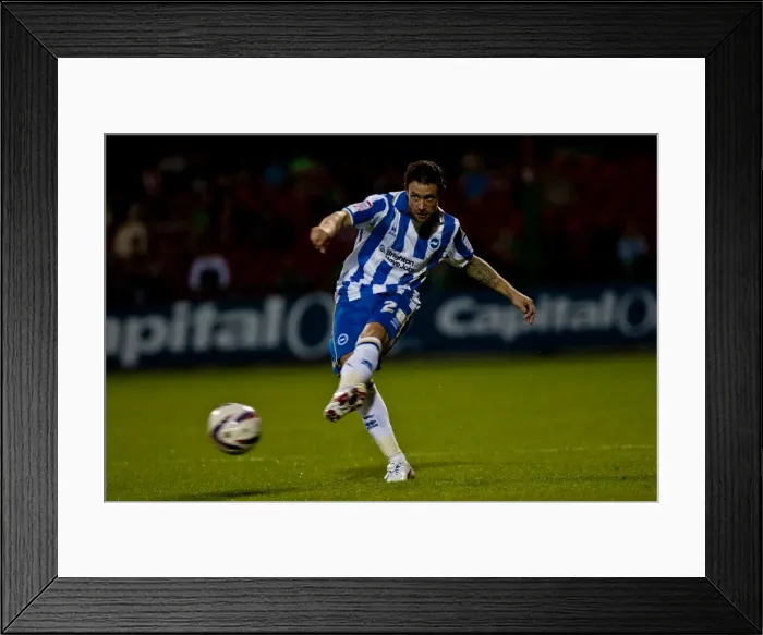 Framed Print : Brighton & Hove Albion's Historic 2012-13 FA Cup Away Game vs Swindon Town Framed Print : Brighton & Hove Albion's Historic 2012-13 FA Cup Away Game vs Swindon Town
