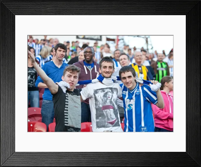 Framed Print : Brighton and Hove Albion FC: Unforgettable Away Days 2012-13 - Electric Fan Crowd Moments Framed Print : Brighton and Hove Albion FC: Unforgettable Away Days 2012-13 - Electric Fan Crowd Moments