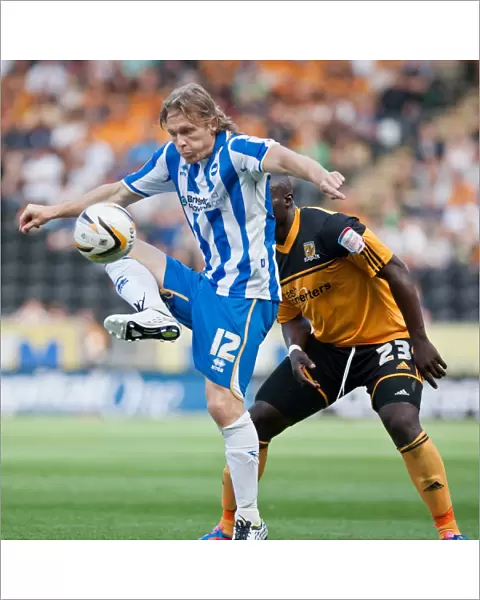 Craig Mackail-Smith in Action for Brighton & Hove Albion against Hull City, Npower Championship, August 18, 2012