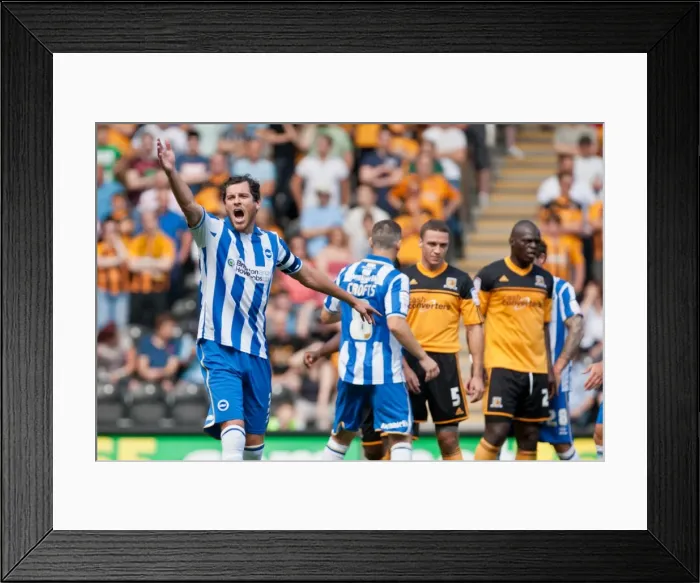 Framed Print : Gordon Greer Hull City Brighton HA 120818 Framed Print : Gordon Greer Hull City Brighton HA 120818