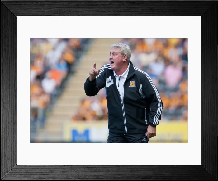 Framed Print : Steve Bruce Hull City Brighton HA 120818 Framed Print : Steve Bruce Hull City Brighton HA 120818