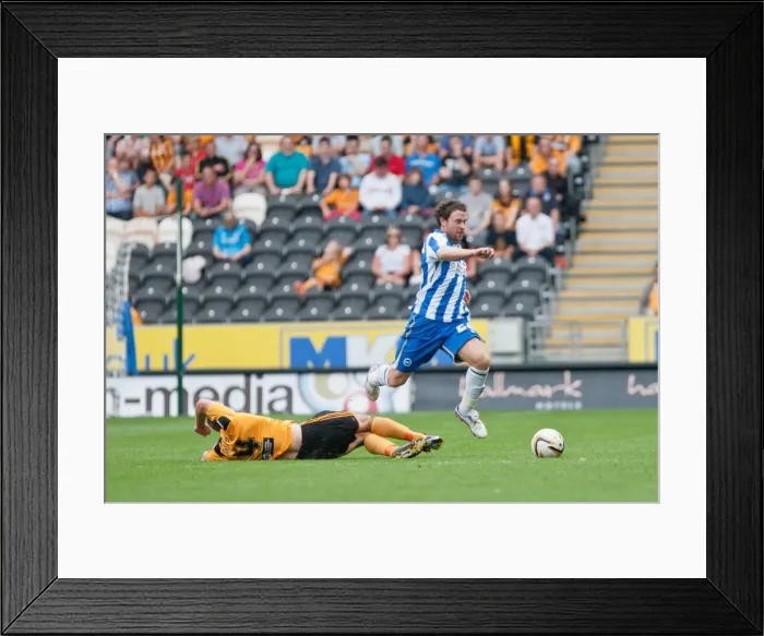 Framed Print : Wayne Bridge Hull City Brighton HA 120818 Framed Print : Wayne Bridge Hull City Brighton HA 120818