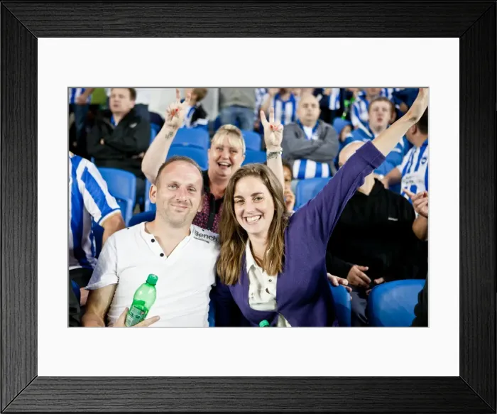 Framed Print : Electric Atmosphere: Brighton & Hove Albion Fans in Action at The Amex Stadium (2012-13) Framed Print : Electric Atmosphere: Brighton & Hove Albion Fans in Action at The Amex Stadium (2012-13)