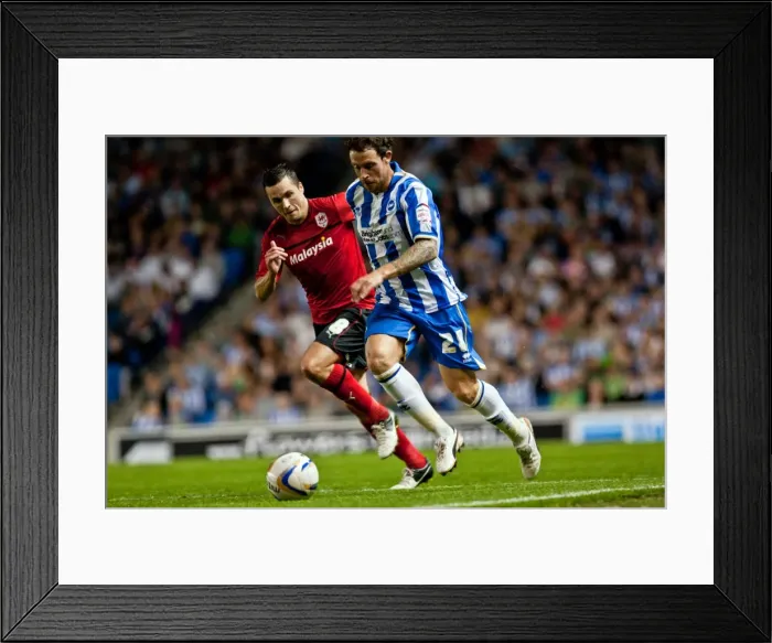 Framed Print : Brighton & Hove Albion: Nostalgic Review of the 2012-13 Home Game Against Cardiff City Framed Print : Brighton & Hove Albion: Nostalgic Review of the 2012-13 Home Game Against Cardiff City