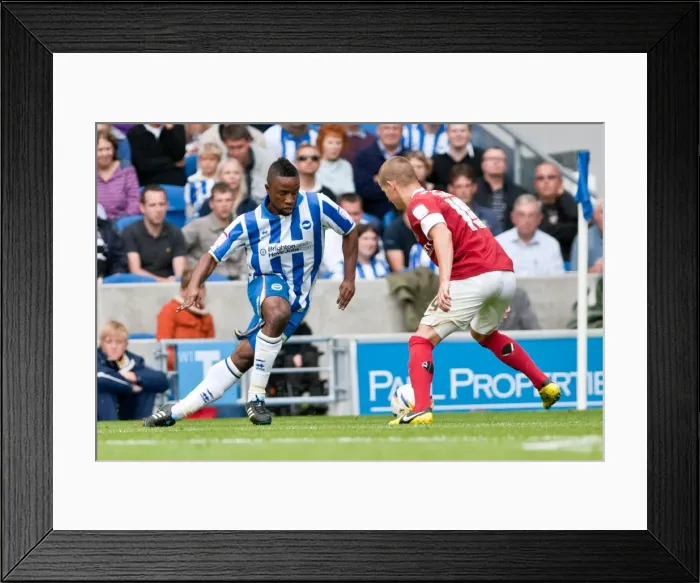 Framed Print : Barnsley vs. Brighton & Hove Albion: Kazenga LuaLua in Action, Amex Stadium, August 25, 2012 Framed Print : Barnsley vs. Brighton & Hove Albion: Kazenga LuaLua in Action, Amex Stadium, August 25, 2012