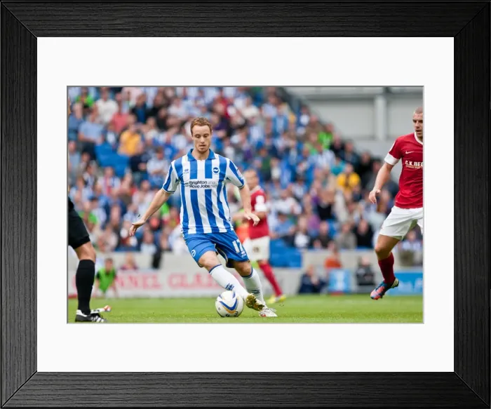 Framed Print : Ryan Harley in Action: Brighton & Hove Albion vs Barnsley, Npower Championship, August 25, 2012 (Amex Stadium) Framed Print : Ryan Harley in Action: Brighton & Hove Albion vs Barnsley, Npower Championship, August 25, 2012 (Amex Stadium)