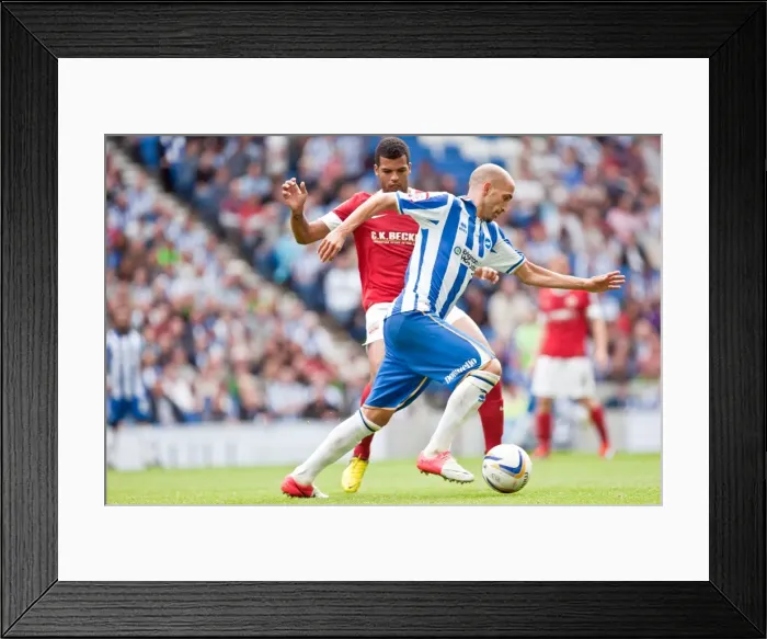 Framed Print : Bruno Saltor of Brighton & Hove Albion in Action Against Barnsley, August 25, 2012 Framed Print : Bruno Saltor of Brighton & Hove Albion in Action Against Barnsley, August 25, 2012