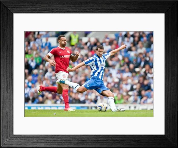 Framed Print : Gary Dicker's Shot at Amex Stadium: Brighton & Hove Albion vs Barnsley, Npower Championship (August 25, 2012) Framed Print : Gary Dicker's Shot at Amex Stadium: Brighton & Hove Albion vs Barnsley, Npower Championship (August 25, 2012)