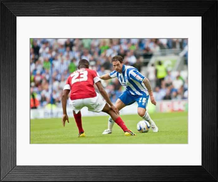 Framed Print : Wayne Bridge in Action: Brighton & Hove Albion vs Barnsley, Npower Championship 2012, Amex Stadium Framed Print : Wayne Bridge in Action: Brighton & Hove Albion vs Barnsley, Npower Championship 2012, Amex Stadium