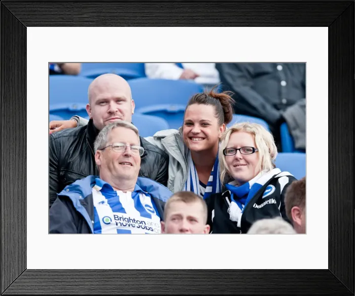 Framed Print : Brighton and Hove Albion: Electric Atmosphere - Fan Favorites at The Amex Stadium (2012-2013) Framed Print : Brighton and Hove Albion: Electric Atmosphere - Fan Favorites at The Amex Stadium (2012-2013)