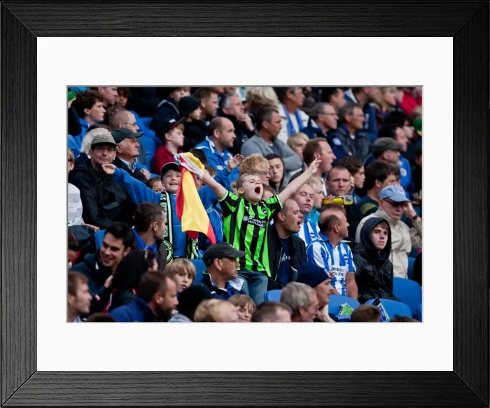 Framed Print : Brighton & Hove Albion vs. Barnsley (2012-13): Home Game - August 25, 2012 Framed Print : Brighton & Hove Albion vs. Barnsley (2012-13): Home Game - August 25, 2012