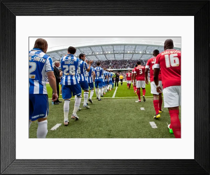 Framed Print : Brighton & Hove Albion vs Barnsley: A Home Battle (August 25, 2012)