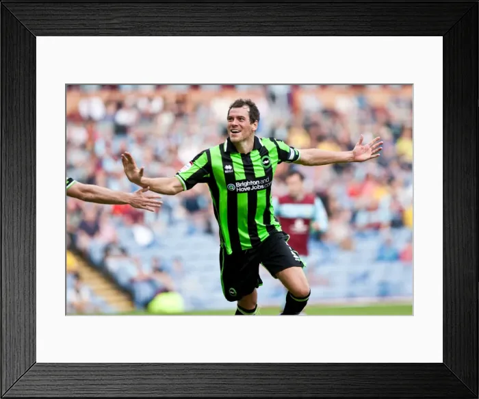 Framed Print : Gordon Greer Scores the Opener: Burnley vs. Brighton & Hove Albion, September 1, 2012 Framed Print : Gordon Greer Scores the Opener: Burnley vs. Brighton & Hove Albion, September 1, 2012