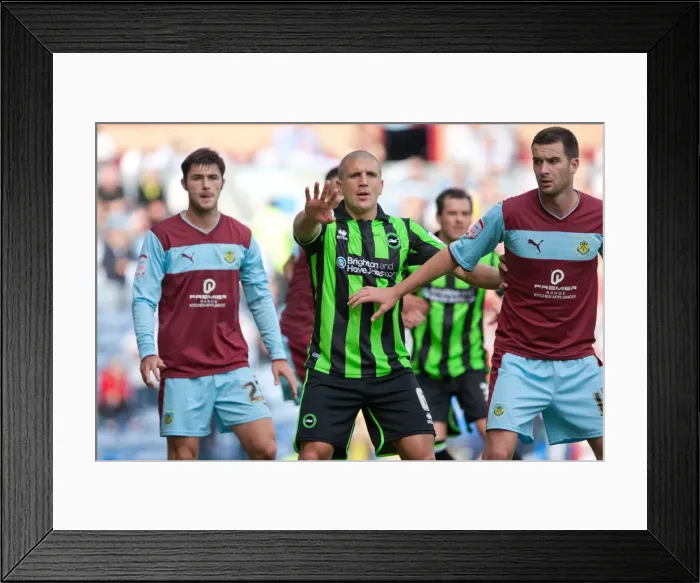 Framed Print : Brighton & Hove Albion vs. Burnley (Away Game) - 01-09-2012, 2012-13 Season Framed Print : Brighton & Hove Albion vs. Burnley (Away Game) - 01-09-2012, 2012-13 Season