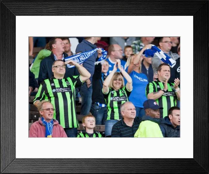 Framed Print : Brighton & Hove Albion vs. Burnley (Away) - 2012-13 Season: A Glance at Our First Match Framed Print : Brighton & Hove Albion vs. Burnley (Away) - 2012-13 Season: A Glance at Our First Match