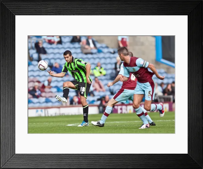Framed Print : Brighton & Hove Albion vs. Burnley: Reliving the Thrills of the 2012-13 Season's First Away Game Framed Print : Brighton & Hove Albion vs. Burnley: Reliving the Thrills of the 2012-13 Season's First Away Game