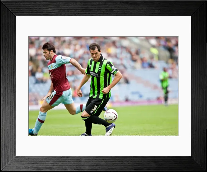 Framed Print : Brighton And Hove Albion Past Seasons: Season 2012-13: 2012-13 Away Games: Burnley - 01-09-2012