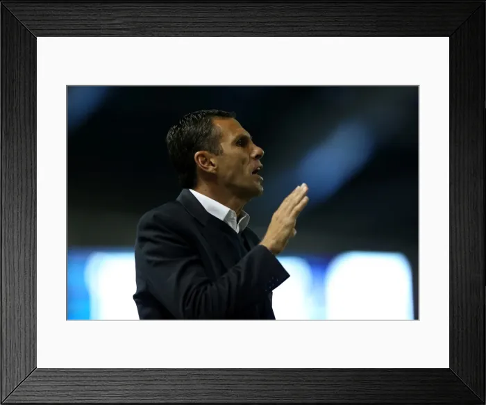 Framed Print : Gus Poyet Leads Brighton & Hove Albion Against Sheffield Wednesday, September 14, 2012 Framed Print : Gus Poyet Leads Brighton & Hove Albion Against Sheffield Wednesday, September 14, 2012