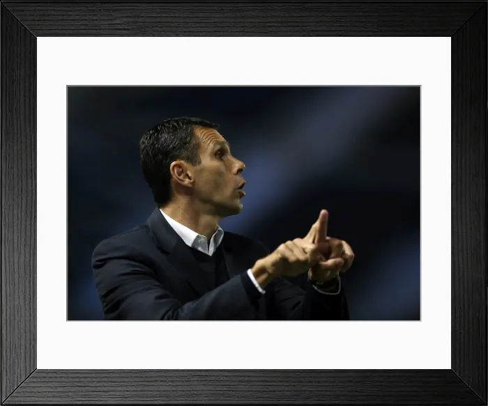 Framed Print : Gus Poyet: Brighton & Hove Albion Manager Leads Team Against Sheffield Wednesday, September 14, 2012 Framed Print : Gus Poyet: Brighton & Hove Albion Manager Leads Team Against Sheffield Wednesday, September 14, 2012