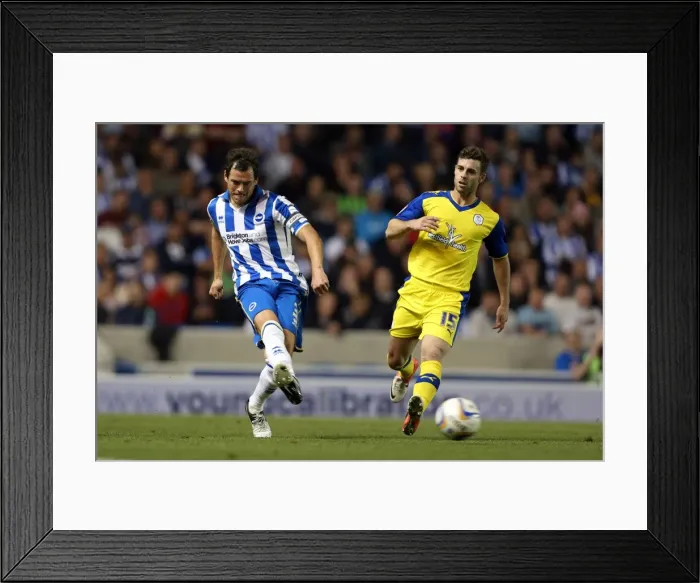 Framed Print : Gordon Greer in Action: Brighton & Hove Albion vs Sheffield Wednesday, September 14, 2012 Framed Print : Gordon Greer in Action: Brighton & Hove Albion vs Sheffield Wednesday, September 14, 2012