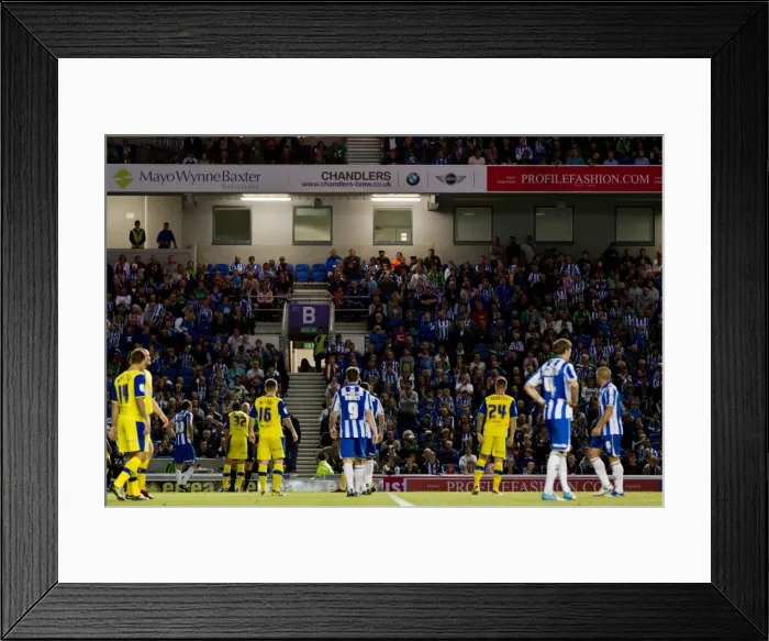 Framed Print : Brighton & Hove Albion vs. Sheffield Wednesday (2012-13 Home Game) Framed Print : Brighton & Hove Albion vs. Sheffield Wednesday (2012-13 Home Game)
