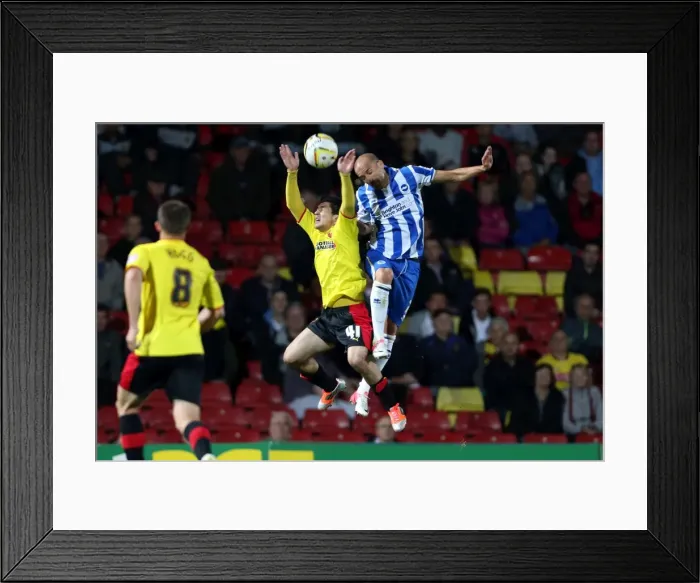 Framed Print : A Fight in Football History: Brighton & Hove Albion vs. Watford (Away), 2012-13 Season - The Epic Encounter Framed Print : A Fight in Football History: Brighton & Hove Albion vs. Watford (Away), 2012-13 Season - The Epic Encounter