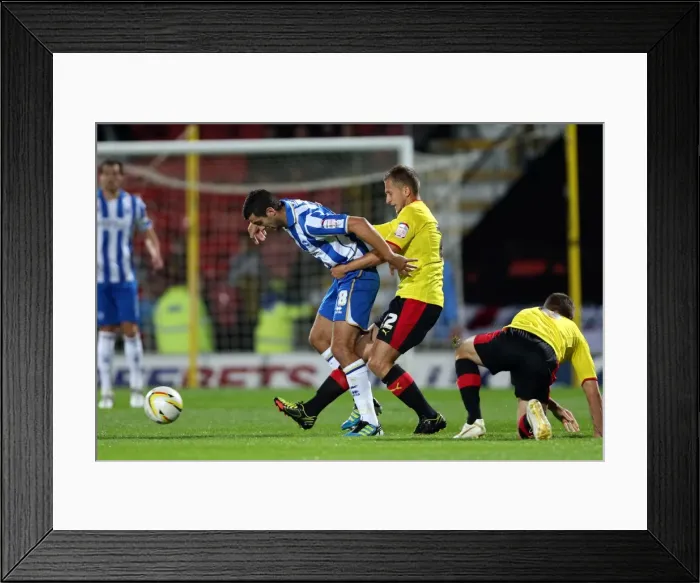 Framed Print : Brighton & Hove Albion vs. Watford: 2012-13 Season Away Game Highlights (September 18th)