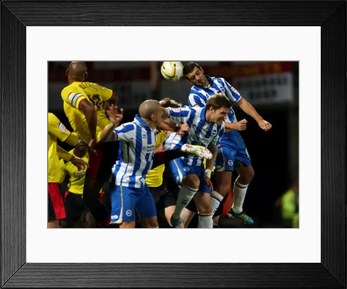 Framed Print : A Look Back: Brighton & Hove Albion vs. Watford (Away) - September 18, 2012: 2012-13 Season's Exciting Away Encounter Framed Print : A Look Back: Brighton & Hove Albion vs. Watford (Away) - September 18, 2012: 2012-13 Season's Exciting Away Encounter