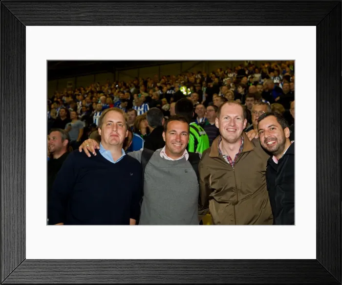 Framed Print : Brighton and Hove Albion: A Sea of Supporters - Away Games 2012-13