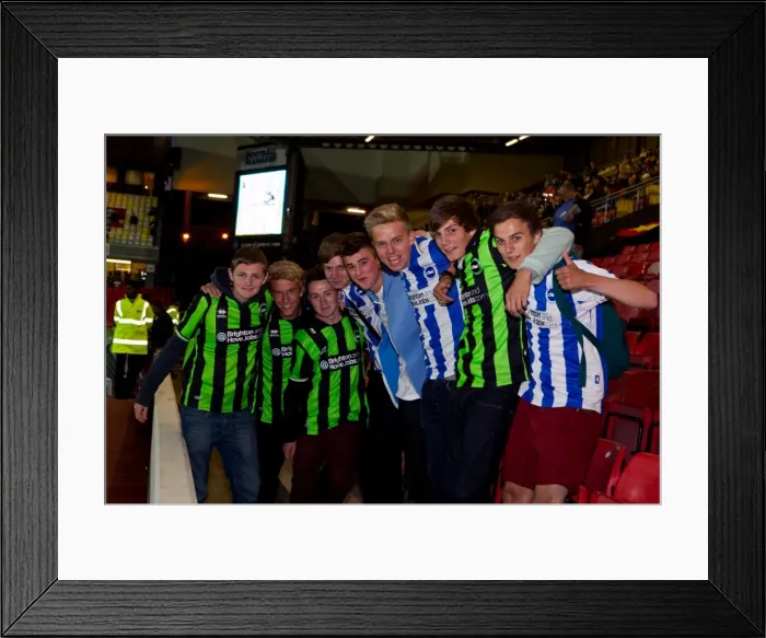 Framed Print : A Fight in Football History: Brighton & Hove Albion vs. Watford (Away), 2012-13 Season - The Epic Encounter Framed Print : A Fight in Football History: Brighton & Hove Albion vs. Watford (Away), 2012-13 Season - The Epic Encounter