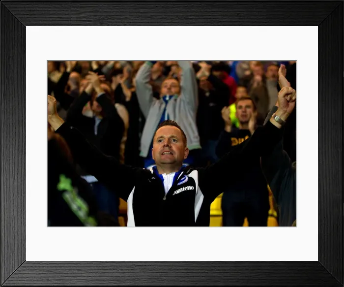 Framed Print : Brighton and Hove Albion FC: Away Days 2012-13 - Crowd Shots