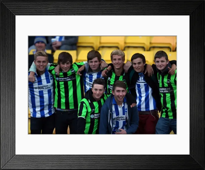 Framed Print : Brighton and Hove Albion FC: Unforgettable Away Days 2012-13 - Electric Crowd Moments Framed Print : Brighton and Hove Albion FC: Unforgettable Away Days 2012-13 - Electric Crowd Moments