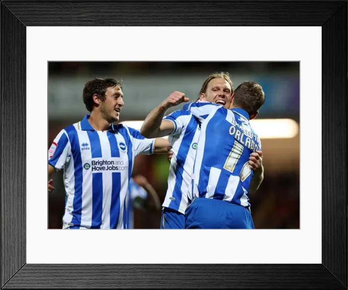 Framed Print : Craig Mackail-Smith Scores Penalty for Brighton & Hove Albion Against Burnley in Npower Championship (September 18, 2012) Framed Print : Craig Mackail-Smith Scores Penalty for Brighton & Hove Albion Against Burnley in Npower Championship (September 18, 2012)