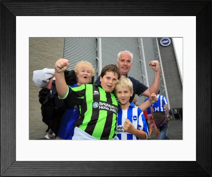 Framed Print : Brighton & Hove Albion 2011-12 Home Matches: Spurs and Doncaster Framed Print : Brighton & Hove Albion 2011-12 Home Matches: Spurs and Doncaster