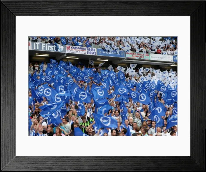 Framed Print : Brighton & Hove Albion 2011-12 Home Games: Spurs and Doncaster Framed Print : Brighton & Hove Albion 2011-12 Home Games: Spurs and Doncaster